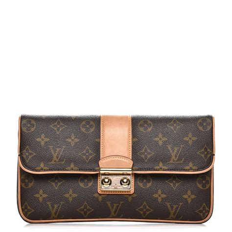 louis vuitton sofia coppola monogram clutch|Louis Vuitton Sofia Coppola Slim Monogram Lv Leather Clutch.